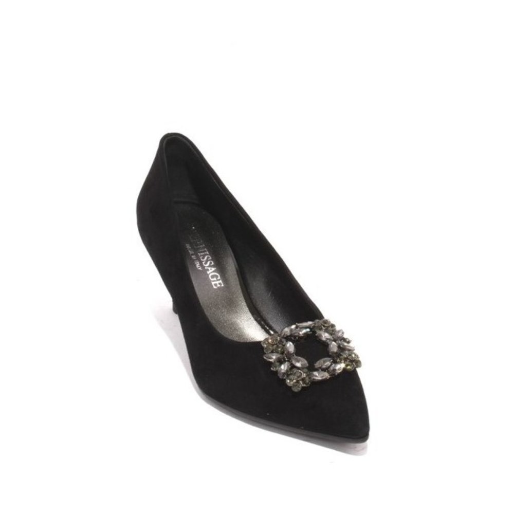 Vernissage 22800 Black Suede Pointy Heel Pumps